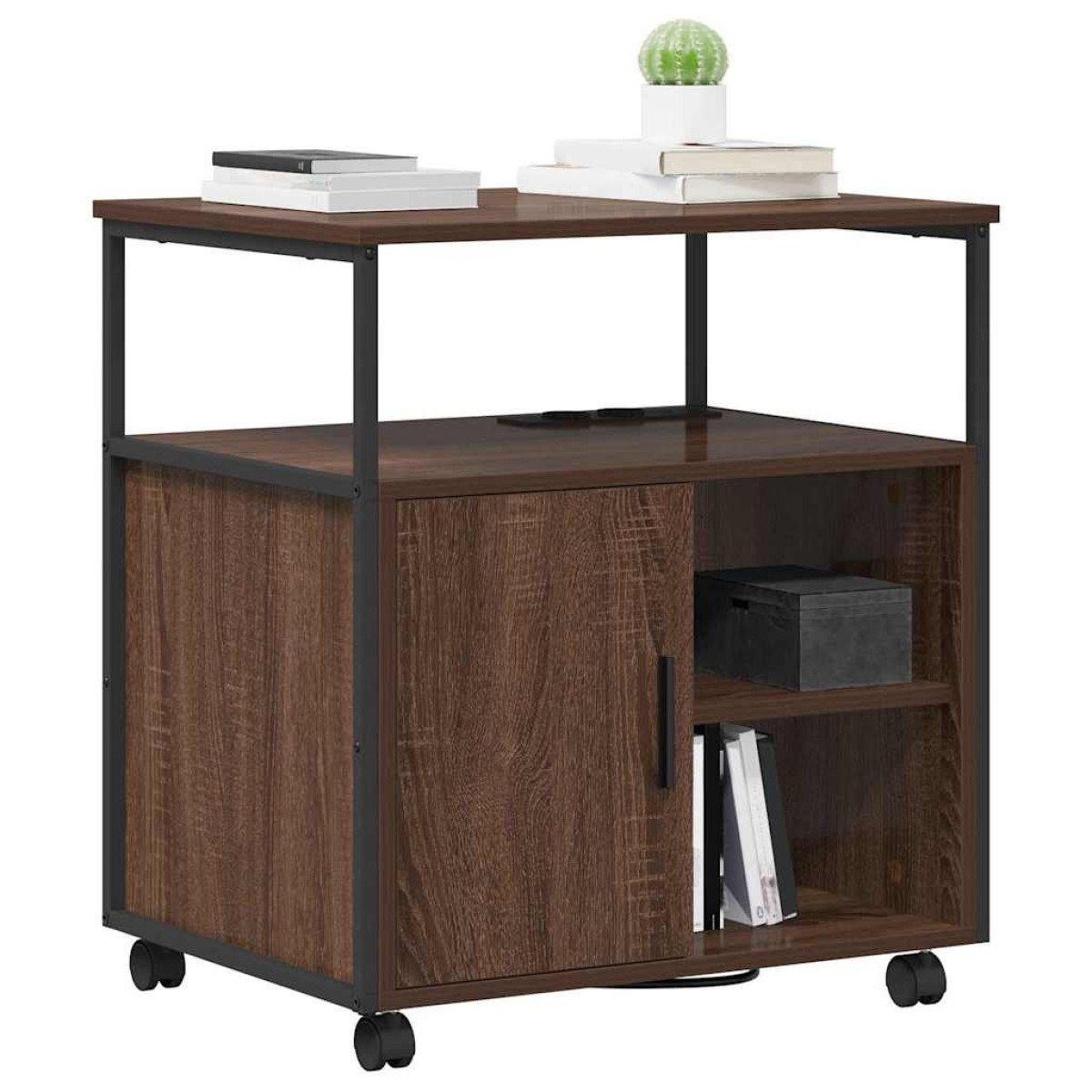 vidaXL Ντουλάπα με Σταθμό Φόρτισης 61 x 46 x 67 εκ. Επεξεργασμένο Ξύλο