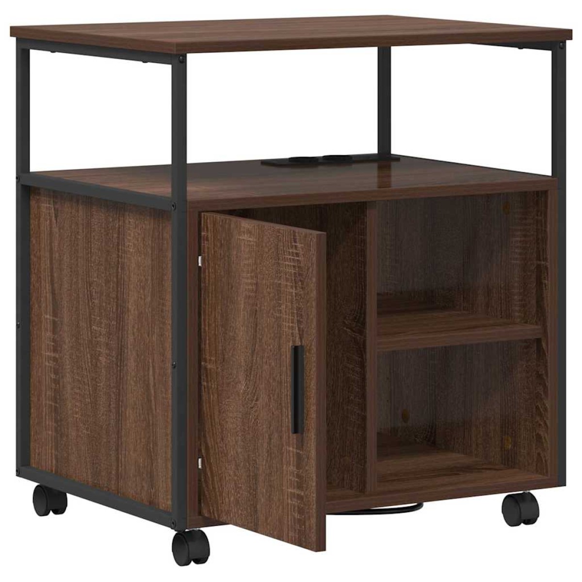 vidaXL Ντουλάπα με Σταθμό Φόρτισης 61 x 46 x 67 εκ. Επεξεργασμένο Ξύλο