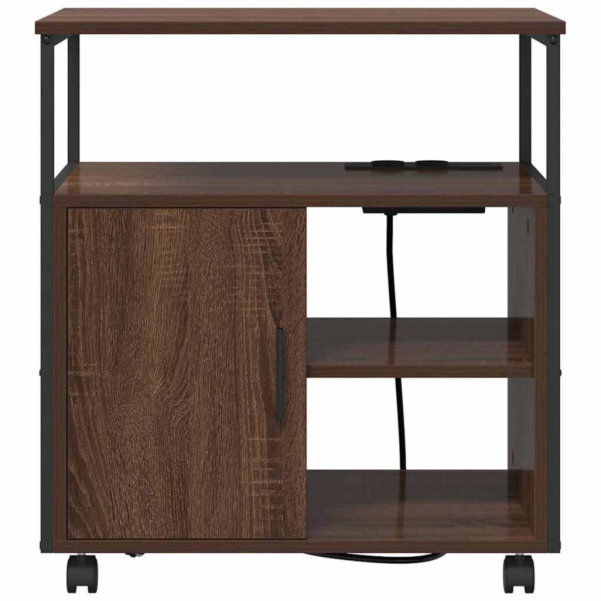 vidaXL Ντουλάπα με Σταθμό Φόρτισης 61 x 46 x 67 εκ. Επεξεργασμένο Ξύλο