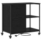vidaXL Ντουλάπα με Σταθμό Φόρτισης 76 x 41 x 72 cm Επεξεργασμένο Ξύλο