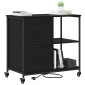 vidaXL Ντουλάπα με Σταθμό Φόρτισης 76 x 41 x 72 cm Επεξεργασμένο Ξύλο