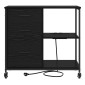 vidaXL Ντουλάπα με Σταθμό Φόρτισης 76 x 41 x 72 cm Επεξεργασμένο Ξύλο