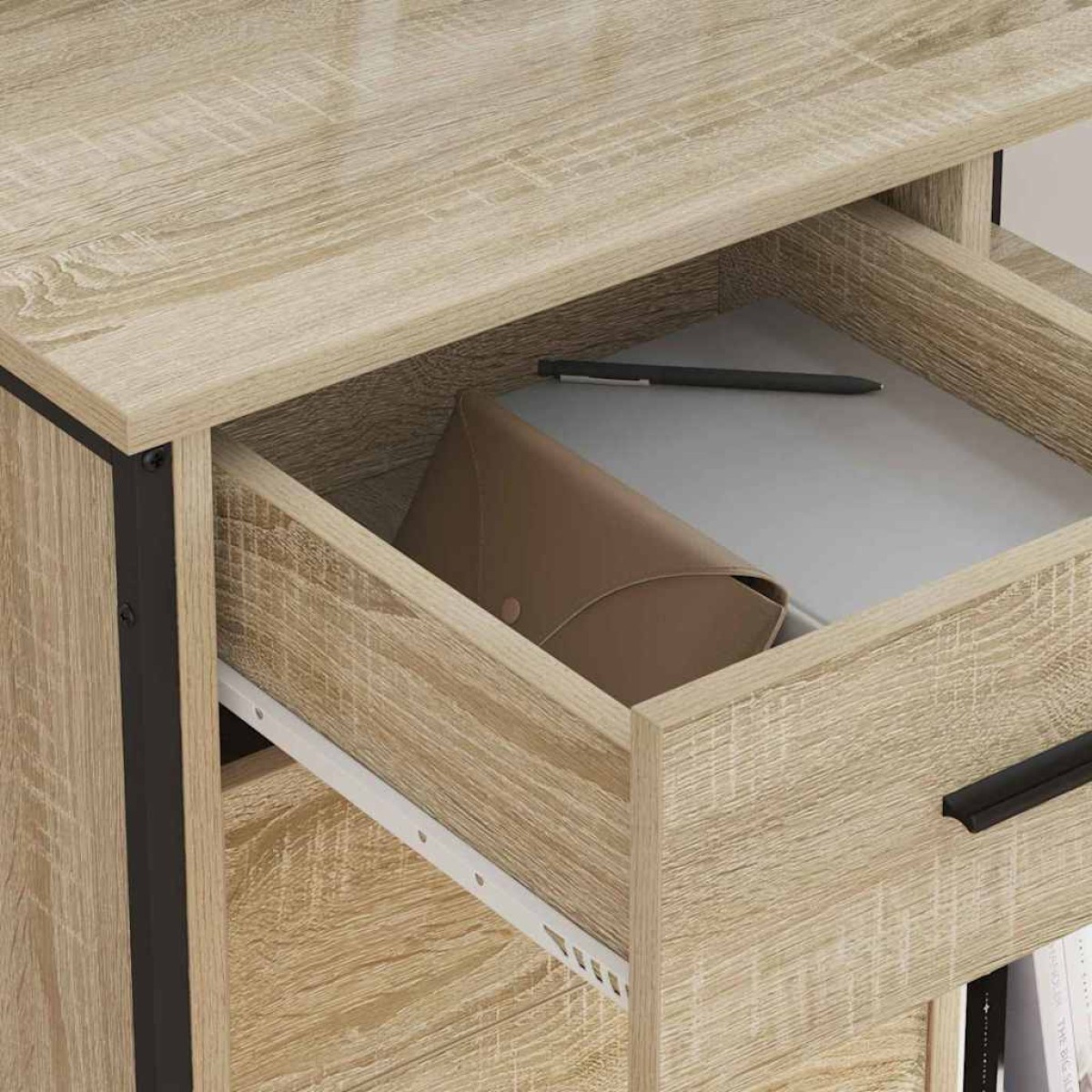 vidaXL Ντουλάπα με Σταθμό Φόρτισης 76 x 41 x 72 cm Επεξεργασμένο Ξύλο