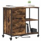 vidaXL Ντουλάπα με Σταθμό Φόρτισης 76 x 41 x 72 cm Επεξεργασμένο Ξύλο