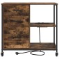 vidaXL Ντουλάπα με Σταθμό Φόρτισης 76 x 41 x 72 cm Επεξεργασμένο Ξύλο