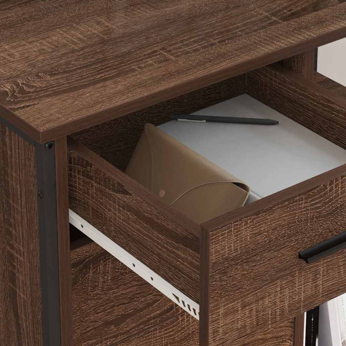 vidaXL Ντουλάπα με Σταθμό Φόρτισης 76 x 41 x 72 cm Επεξεργασμένο Ξύλο