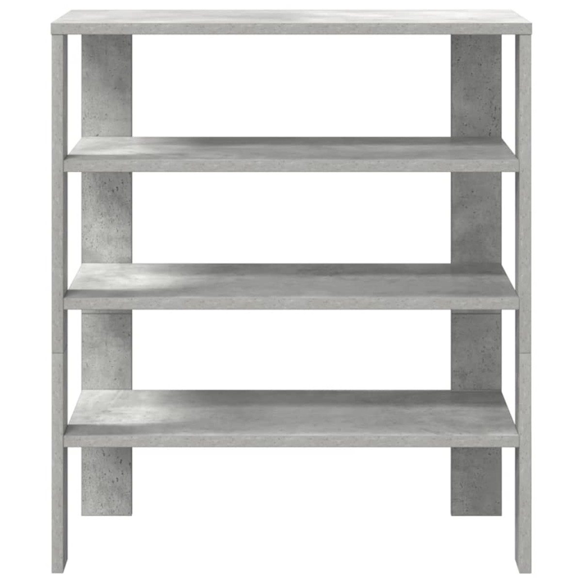 Ράφι παπουτσιών vidaXL Γκρι μπετόν 61x32x70 cm Κατασκευασμένο ξύλο