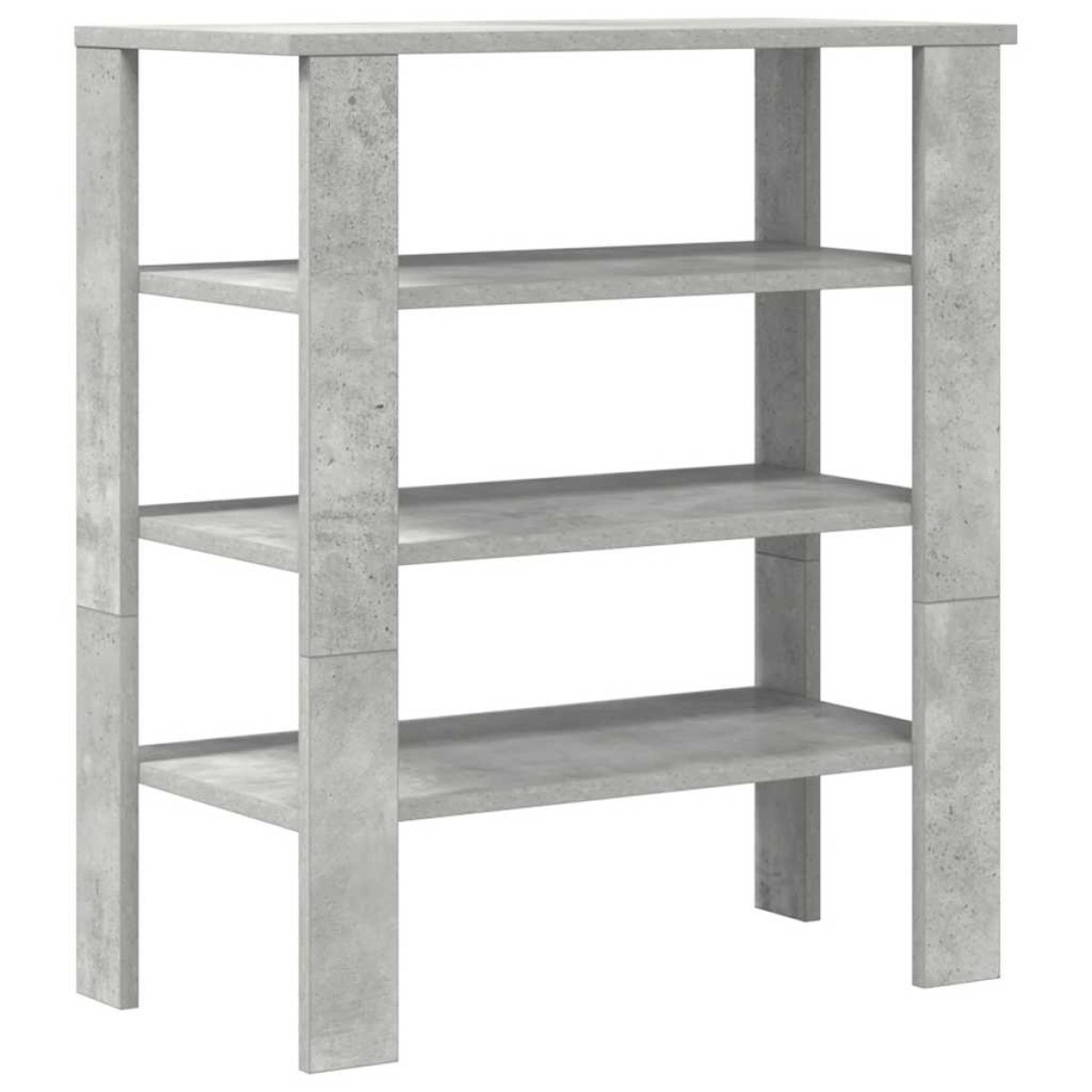 Ράφι παπουτσιών vidaXL Γκρι μπετόν 61x32x70 cm Κατασκευασμένο ξύλο