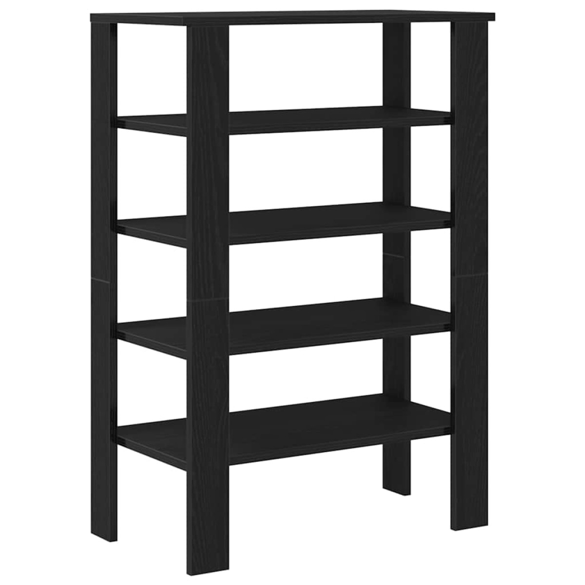 Ράφι παπουτσιών vidaXL Μαύρο 61x32x87,5 cm Κατασκευασμένο ξύλο