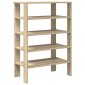 Ράφι παπουτσιών vidaXL Sonoma Oak 61x32x87,5 cm Κατασκευασμένο ξύλο