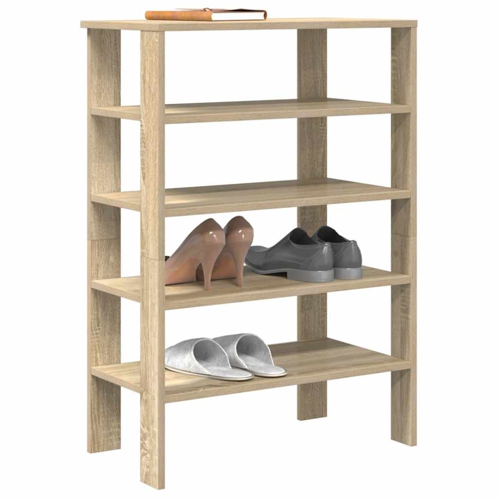 Ράφι παπουτσιών vidaXL Sonoma Oak 61x32x87,5 cm Κατασκευασμένο ξύλο