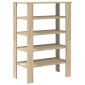 Ράφι παπουτσιών vidaXL Sonoma Oak 61x32x87,5 cm Κατασκευασμένο ξύλο