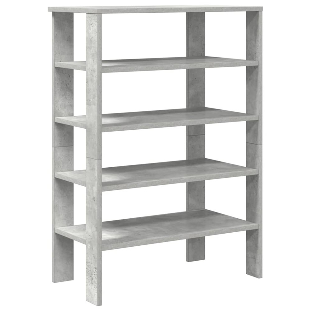 Ράφι παπουτσιών vidaXL Γκρι μπετόν 61x32x87,5 cm Κατασκευασμένο ξύλο