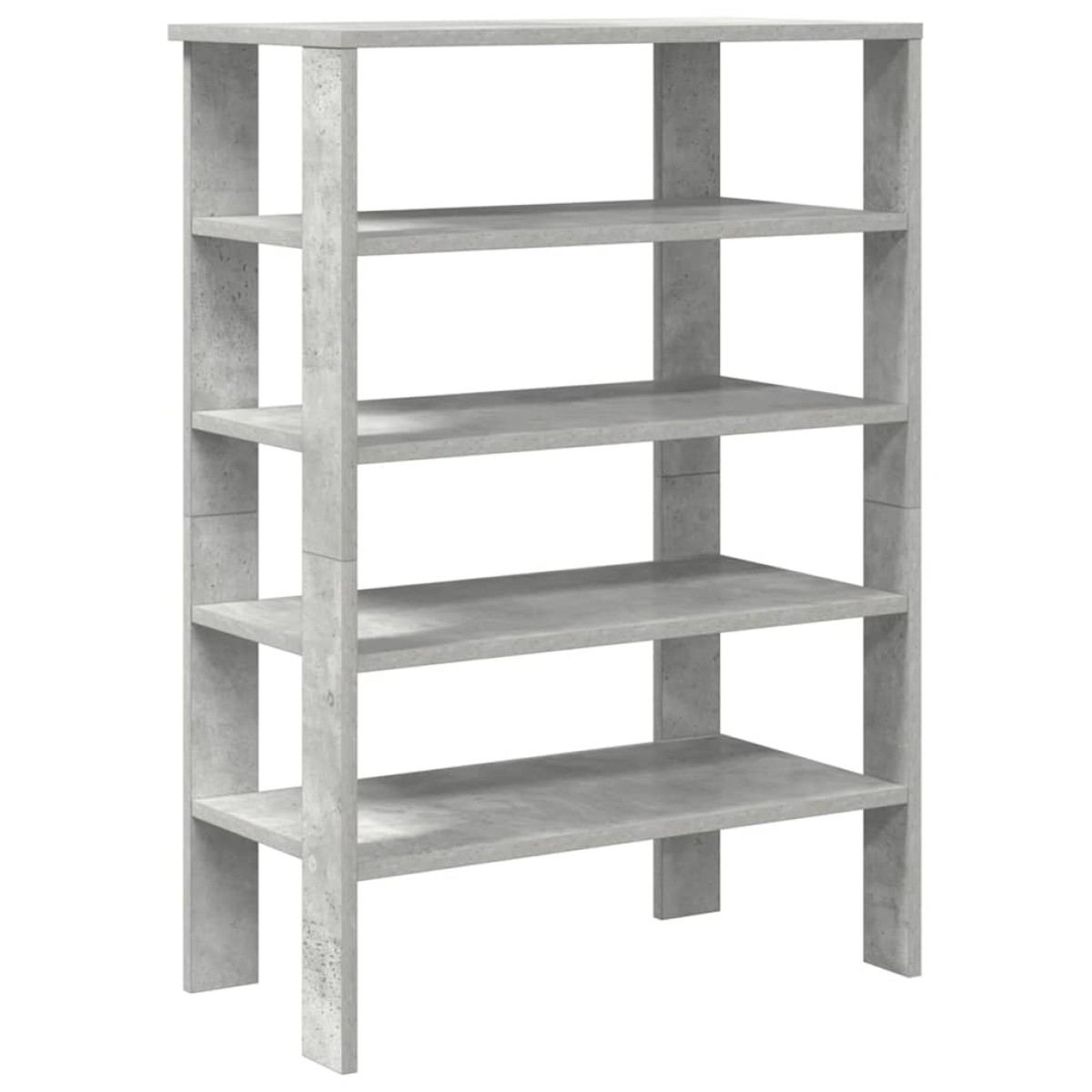 Ράφι παπουτσιών vidaXL Γκρι μπετόν 61x32x87,5 cm Κατασκευασμένο ξύλο