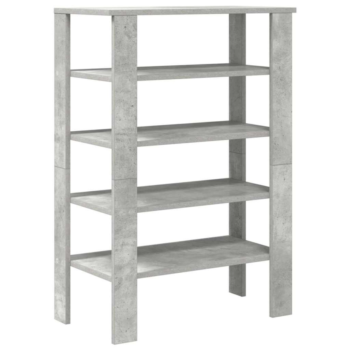 Ράφι παπουτσιών vidaXL Γκρι μπετόν 61x32x87,5 cm Κατασκευασμένο ξύλο