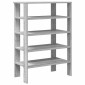 Ράφι παπουτσιών vidaXL Γκρι Sonoma 61x32x87,5 cm Κατασκευασμένο ξύλο