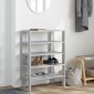 Ράφι παπουτσιών vidaXL Γκρι Sonoma 61x32x87,5 cm Κατασκευασμένο ξύλο