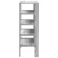 Ράφι παπουτσιών vidaXL Γκρι Sonoma 61x32x87,5 cm Κατασκευασμένο ξύλο
