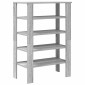 Ράφι παπουτσιών vidaXL Γκρι Sonoma 61x32x87,5 cm Κατασκευασμένο ξύλο