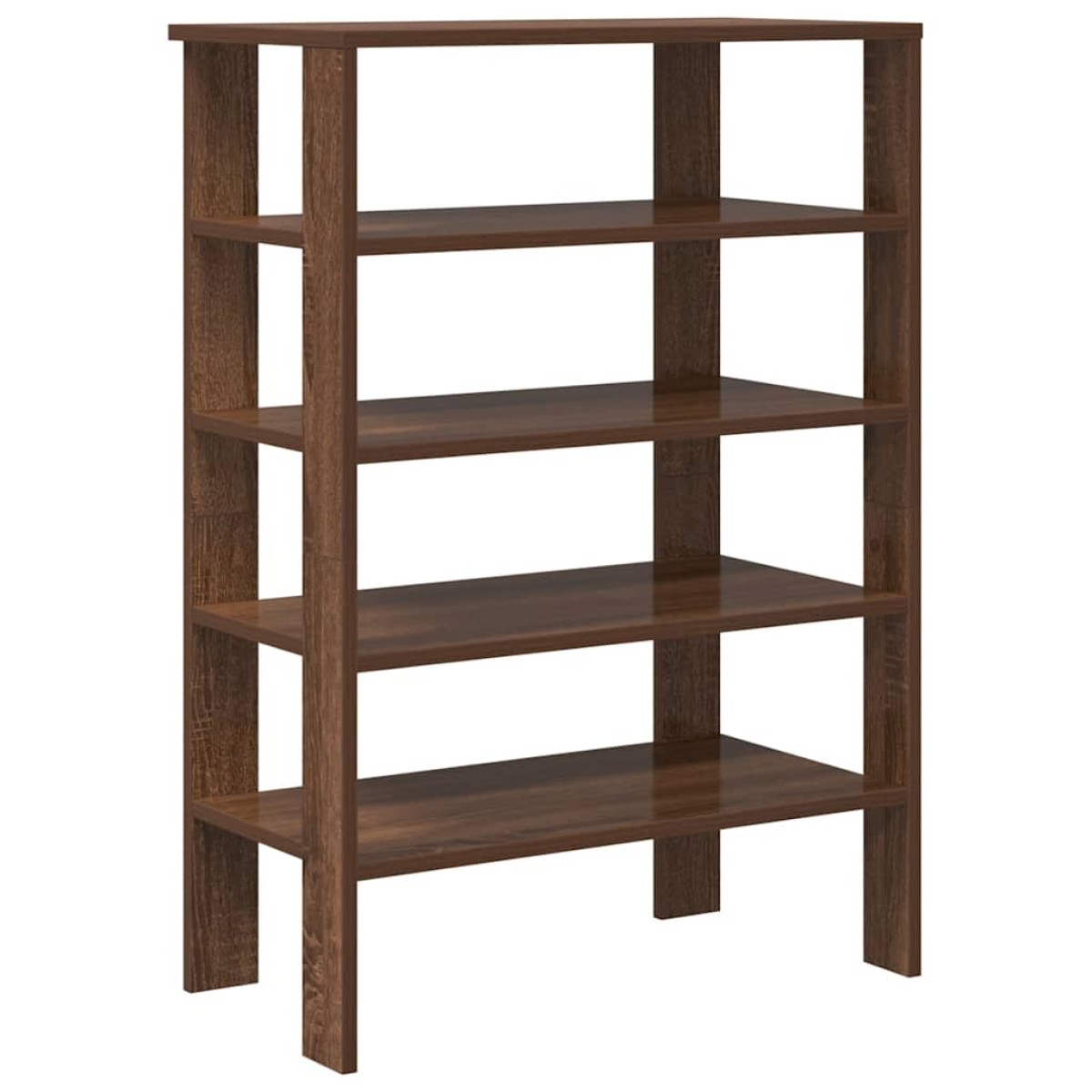 vidaXL Ράφι παπουτσιών καφέ δρυς 61x32x87,5 cm Κατασκευασμένο ξύλο