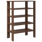vidaXL Ράφι παπουτσιών καφέ δρυς 61x32x87,5 cm Κατασκευασμένο ξύλο