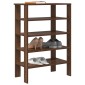vidaXL Ράφι παπουτσιών καφέ δρυς 61x32x87,5 cm Κατασκευασμένο ξύλο