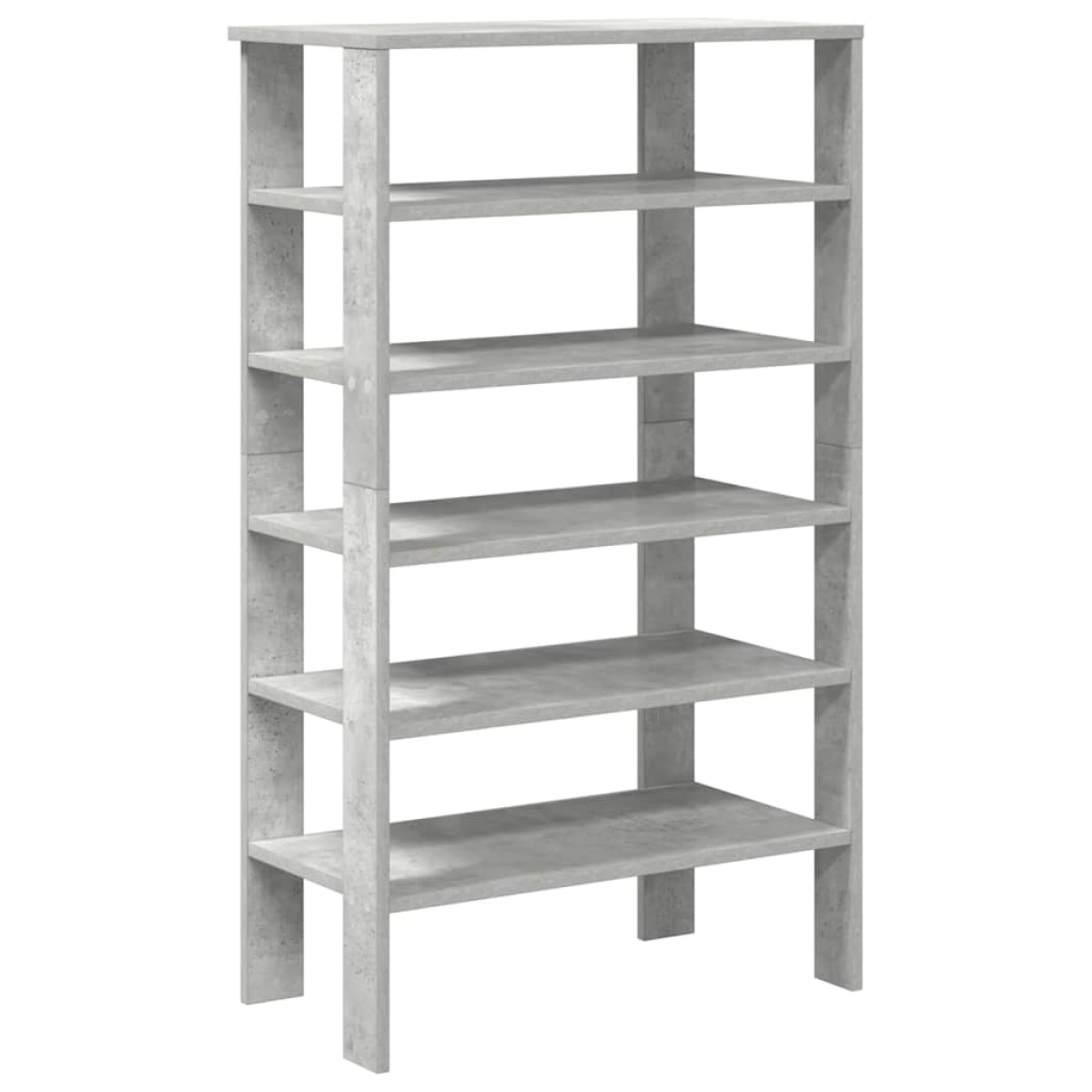 Ράφι παπουτσιών vidaXL Γκρι μπετόν 61x32x105 cm Κατασκευασμένο ξύλο