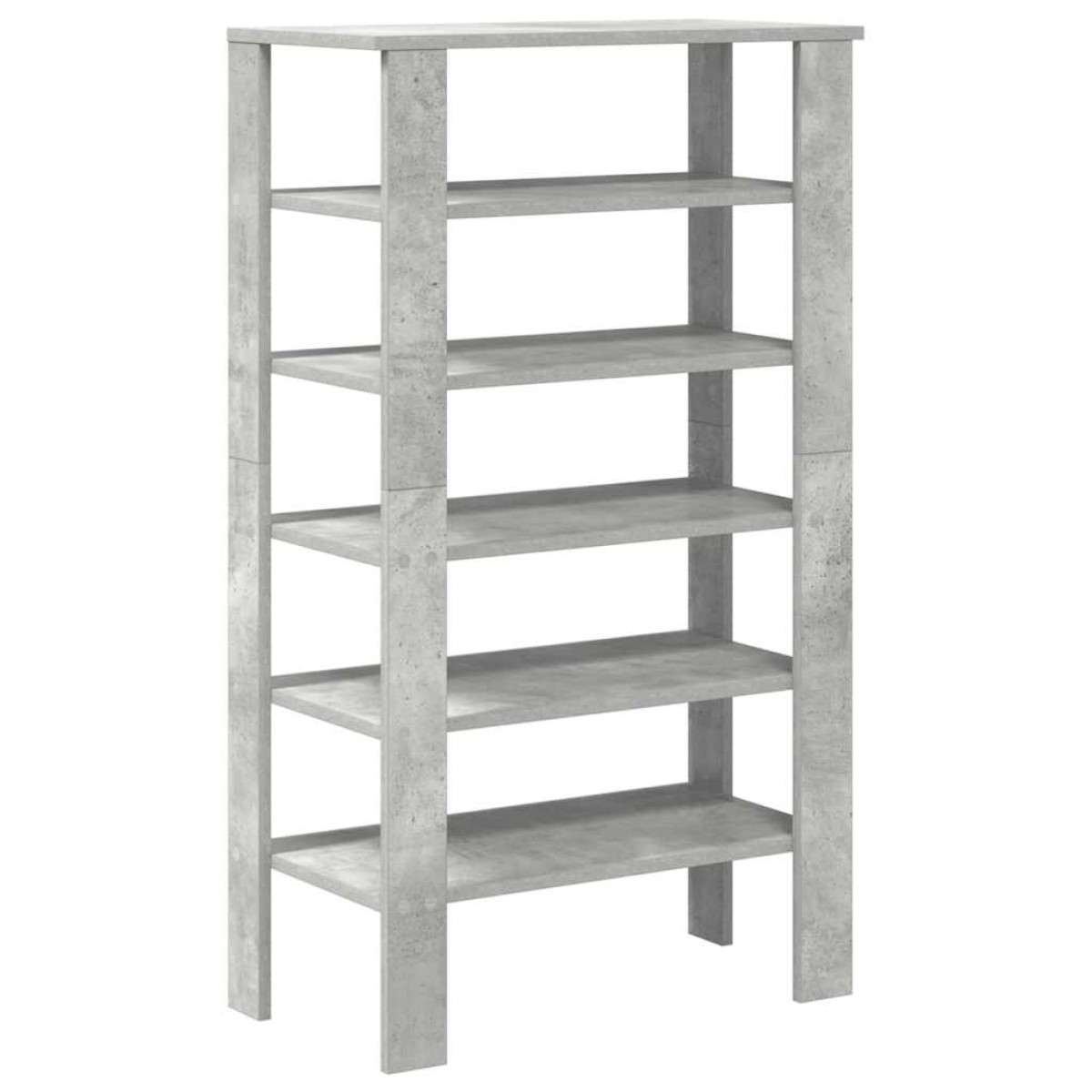 Ράφι παπουτσιών vidaXL Γκρι μπετόν 61x32x105 cm Κατασκευασμένο ξύλο