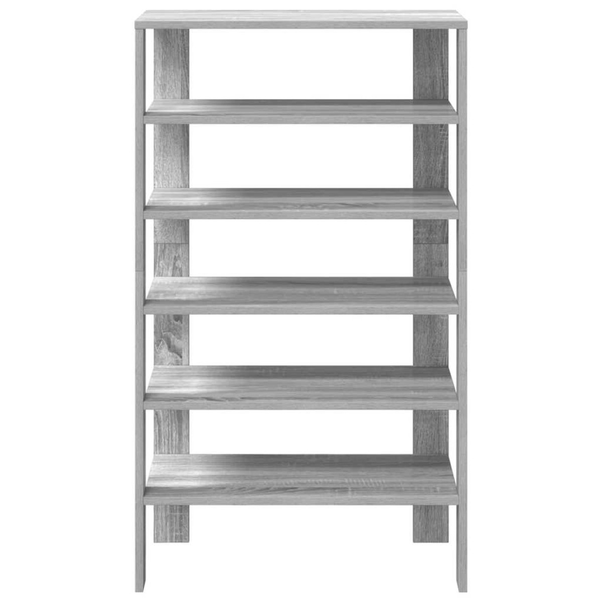Ράφι παπουτσιών vidaXL Γκρι Sonoma 61x32x105 cm Κατασκευασμένο ξύλο