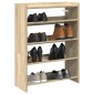 Ράφι παπουτσιών vidaXL Sonoma Oak 60x25x81 cm Κατασκευασμένο ξύλο