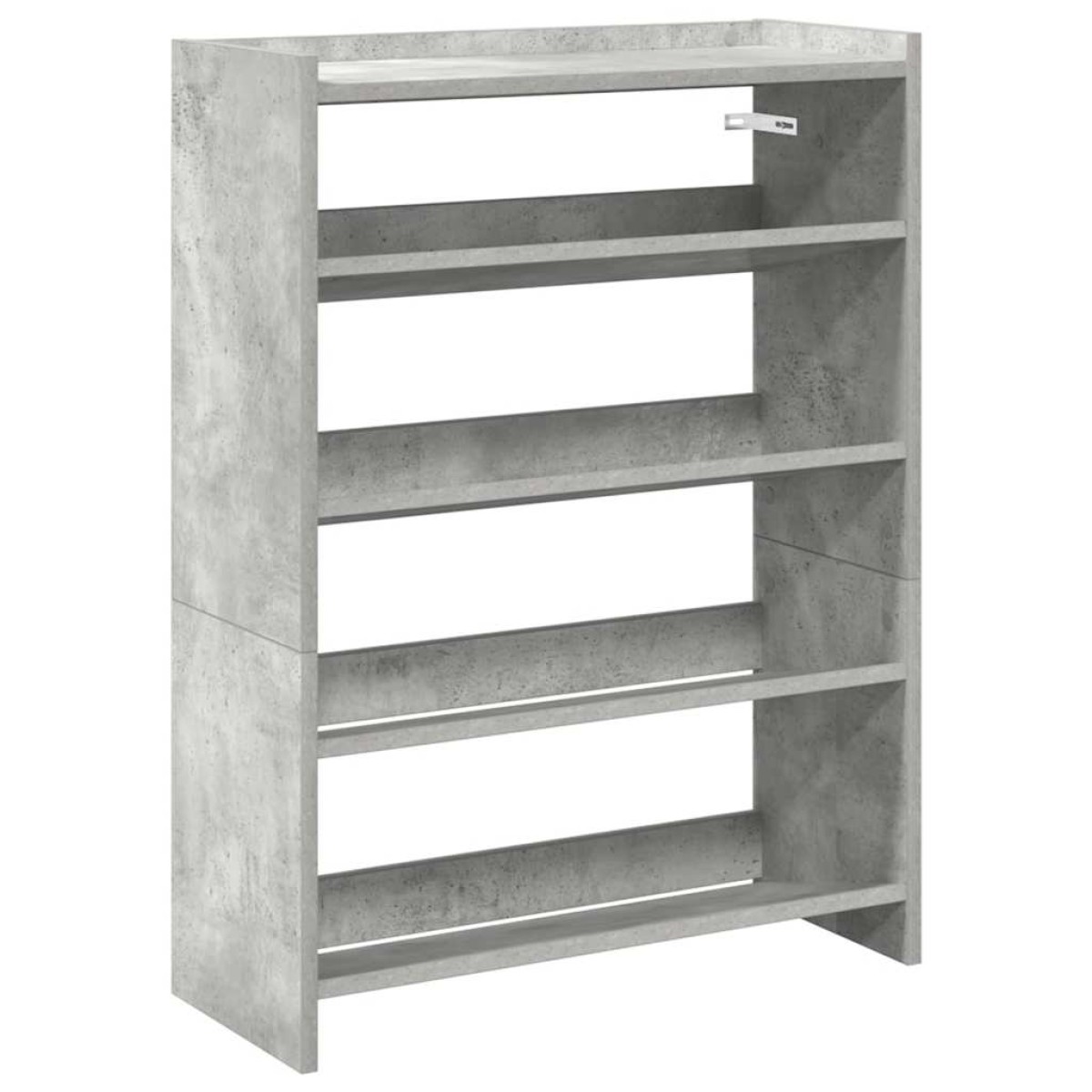 Ράφι παπουτσιών vidaXL Γκρι μπετόν 60x25x81 cm Κατασκευασμένο ξύλο