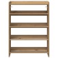 Ράφι παπουτσιών vidaXL Artisan Oak 60x25x81 cm Κατασκευασμένο ξύλο