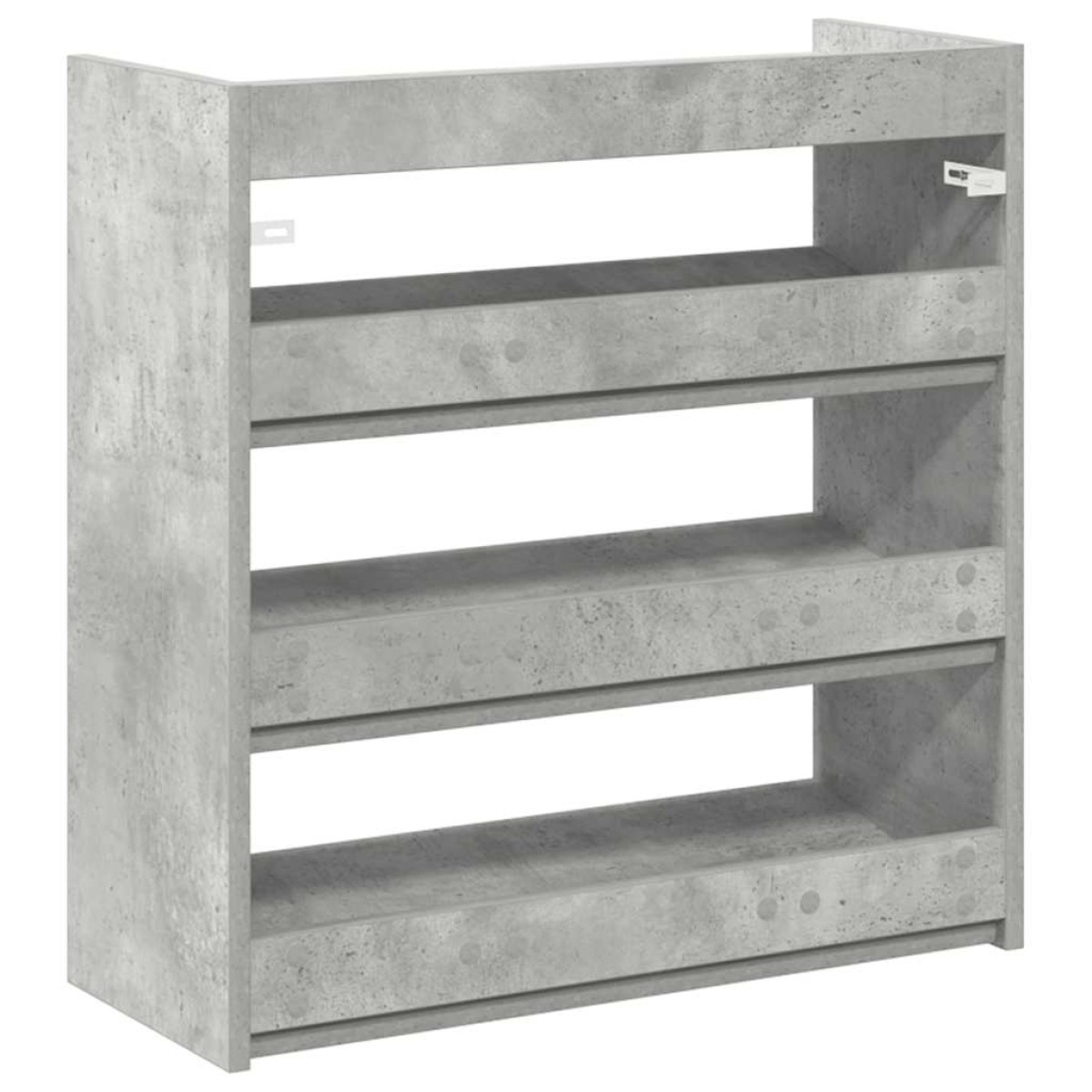 Ράφι παπουτσιών vidaXL Γκρι μπετόν 60x25x62 cm Κατασκευασμένο ξύλο