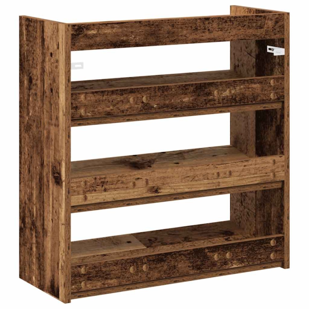 Ράφι παπουτσιών vidaXL Παλιό ξύλο 60x25x62 cm Κατασκευασμένο ξύλο