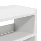 Ράφι παπουτσιών vidaXL Λευκό 80x25x100 cm Κατασκευασμένο ξύλο