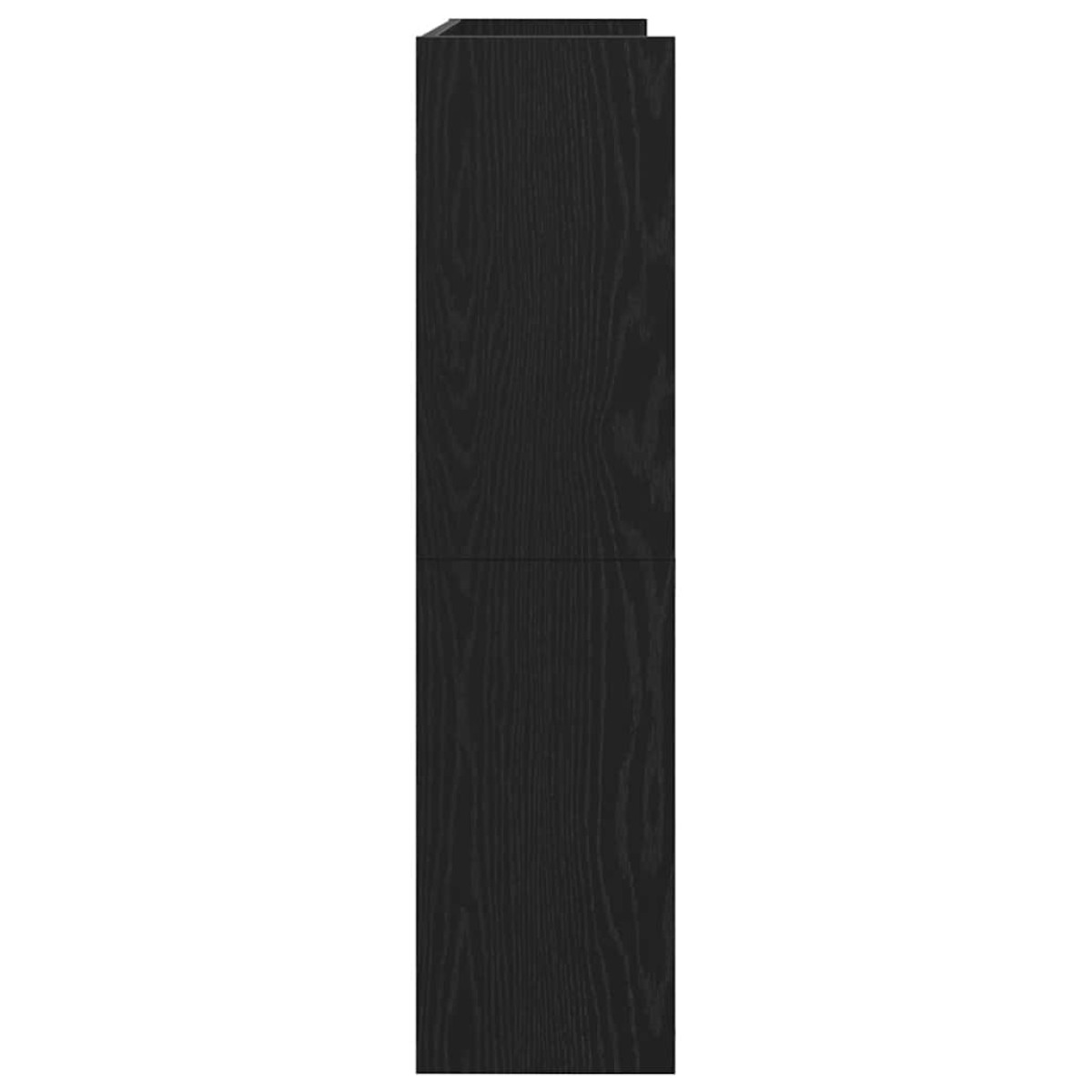 Ράφι παπουτσιών vidaXL Μαύρο 80x25x100 cm Κατασκευασμένο ξύλο