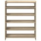 Ράφι παπουτσιών vidaXL Sonoma Oak 80x25x100 cm Κατασκευασμένο ξύλο