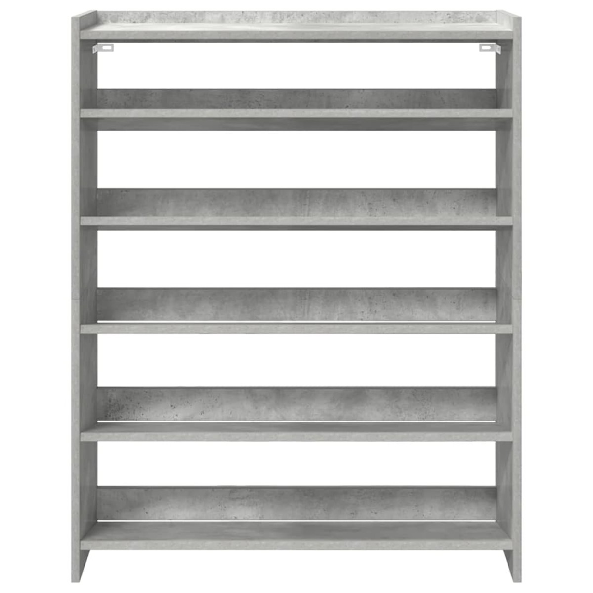 Ράφι παπουτσιών vidaXL Γκρι μπετόν 80x25x100 cm Κατασκευασμένο ξύλο