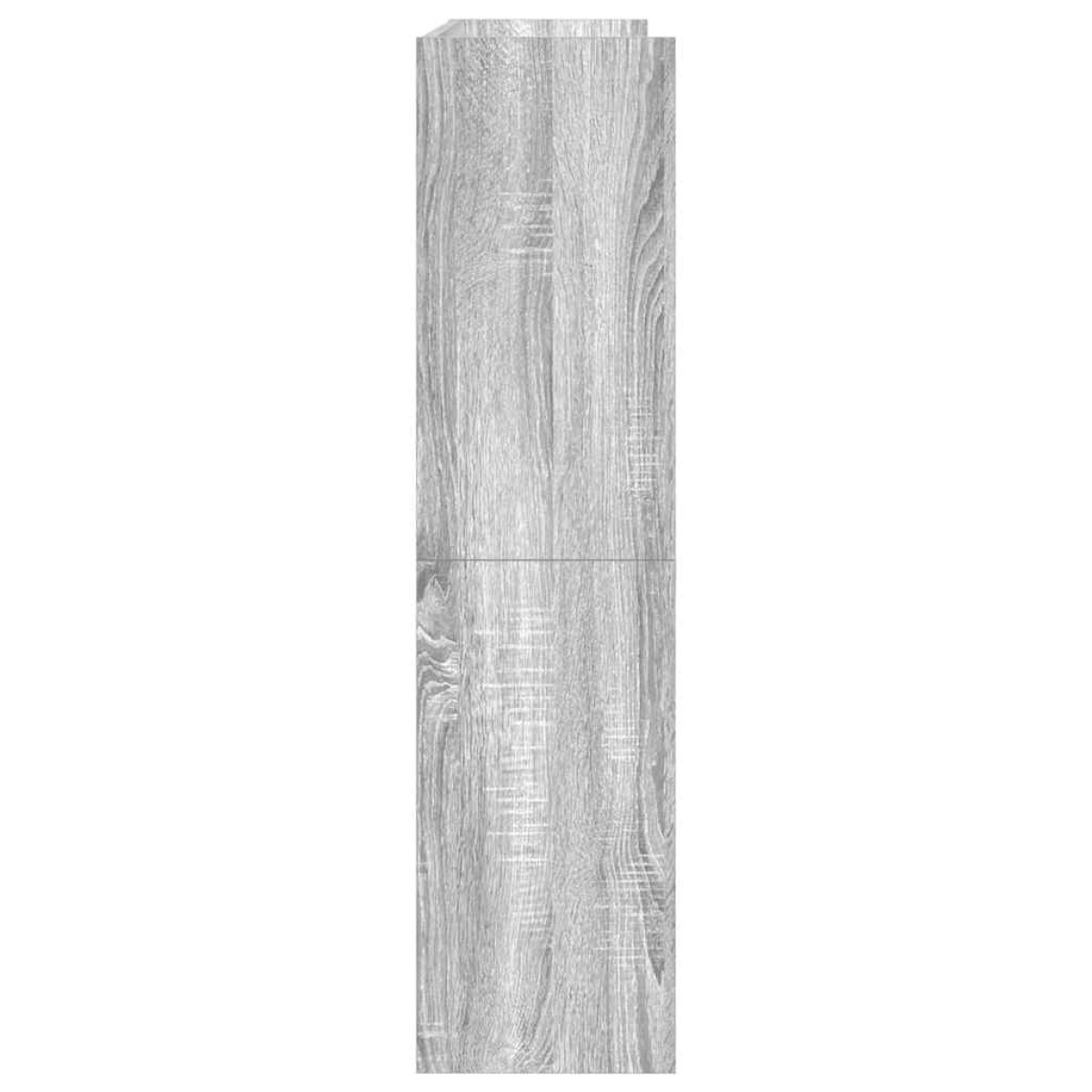 Ράφι παπουτσιών vidaXL Γκρι Sonoma 80x25x100 cm Κατασκευασμένο ξύλο