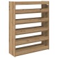 Ράφι παπουτσιών vidaXL Artisan Oak 80x25x100 cm Κατασκευασμένο ξύλο