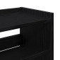 Ράφι παπουτσιών vidaXL Μαύρο 80x25x81 cm Κατασκευασμένο ξύλο