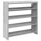 Ράφι παπουτσιών vidaXL Γκρι Sonoma 80x25x81 cm Κατασκευασμένο ξύλο