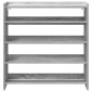 Ράφι παπουτσιών vidaXL Γκρι Sonoma 80x25x81 cm Κατασκευασμένο ξύλο