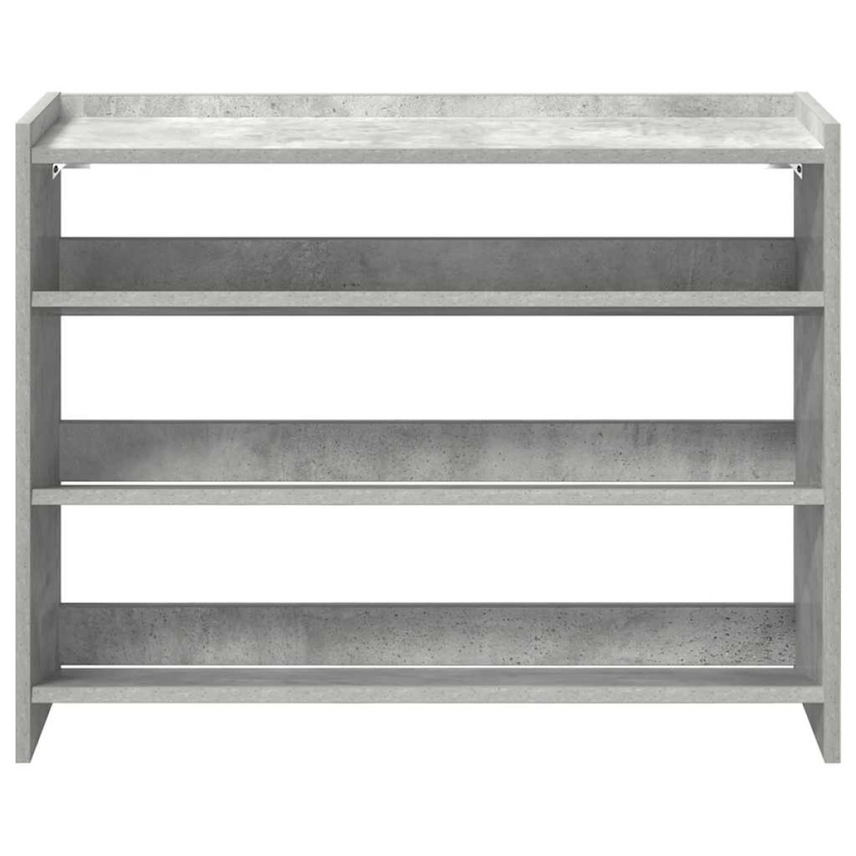 Ράφι παπουτσιών vidaXL Γκρι μπετόν 80x25x62 cm Κατασκευασμένο ξύλο
