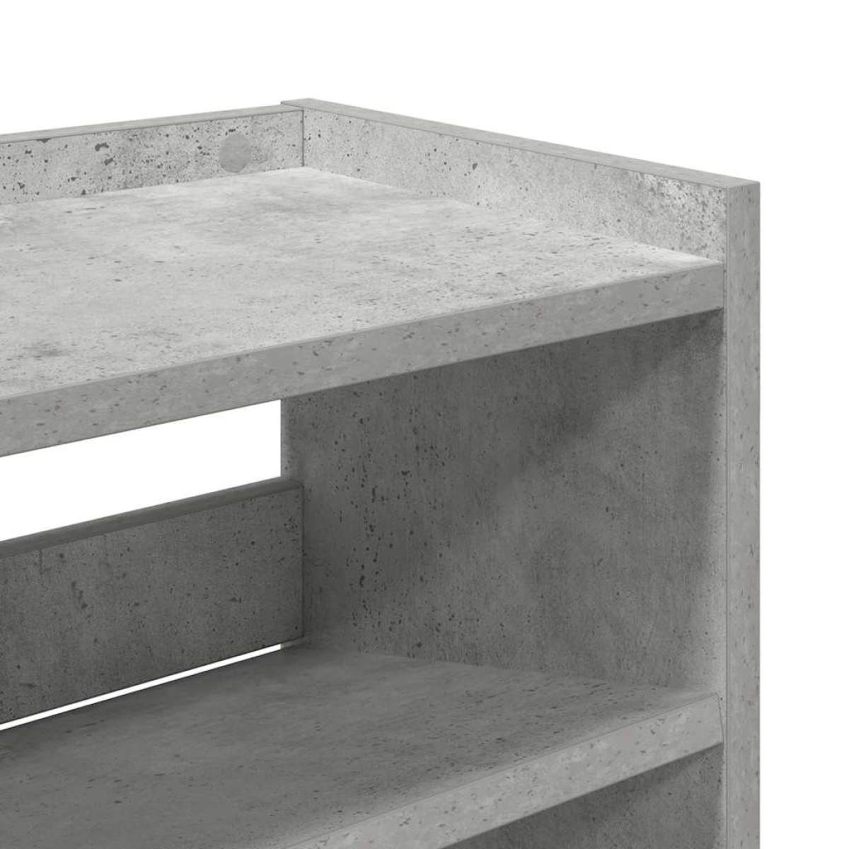 Ράφι παπουτσιών vidaXL Γκρι μπετόν 80x25x62 cm Κατασκευασμένο ξύλο