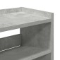 Ράφι παπουτσιών vidaXL Γκρι μπετόν 80x25x62 cm Κατασκευασμένο ξύλο