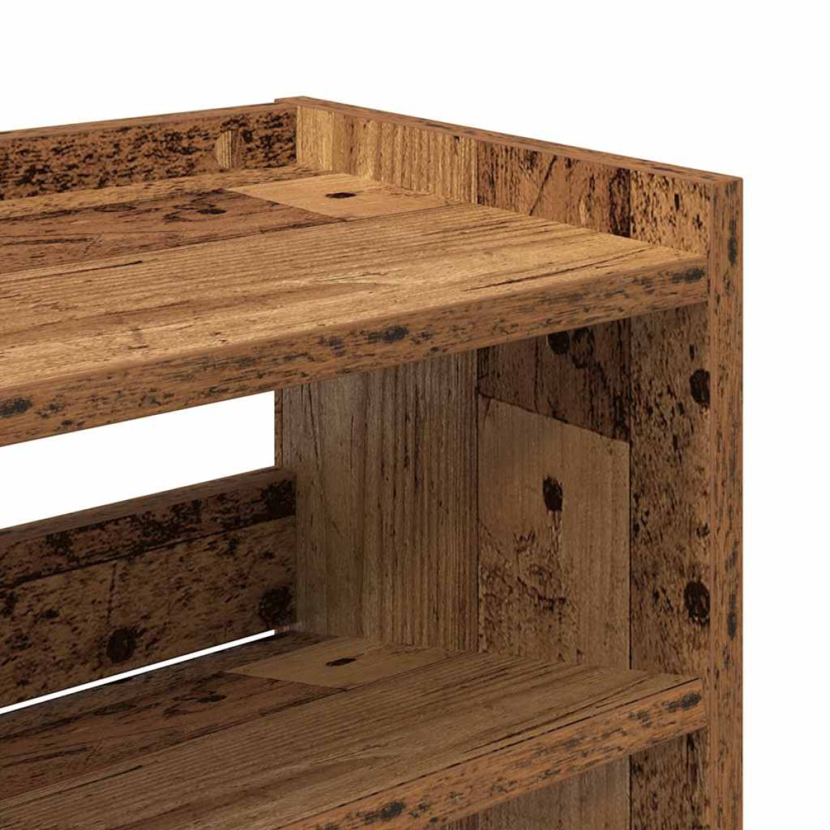 Ράφι παπουτσιών vidaXL Παλιό ξύλο 80x25x62 cm Κατασκευασμένο ξύλο