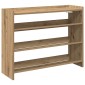 Ράφι παπουτσιών vidaXL Artisan Oak 80x25x62 cm Κατασκευασμένο ξύλο