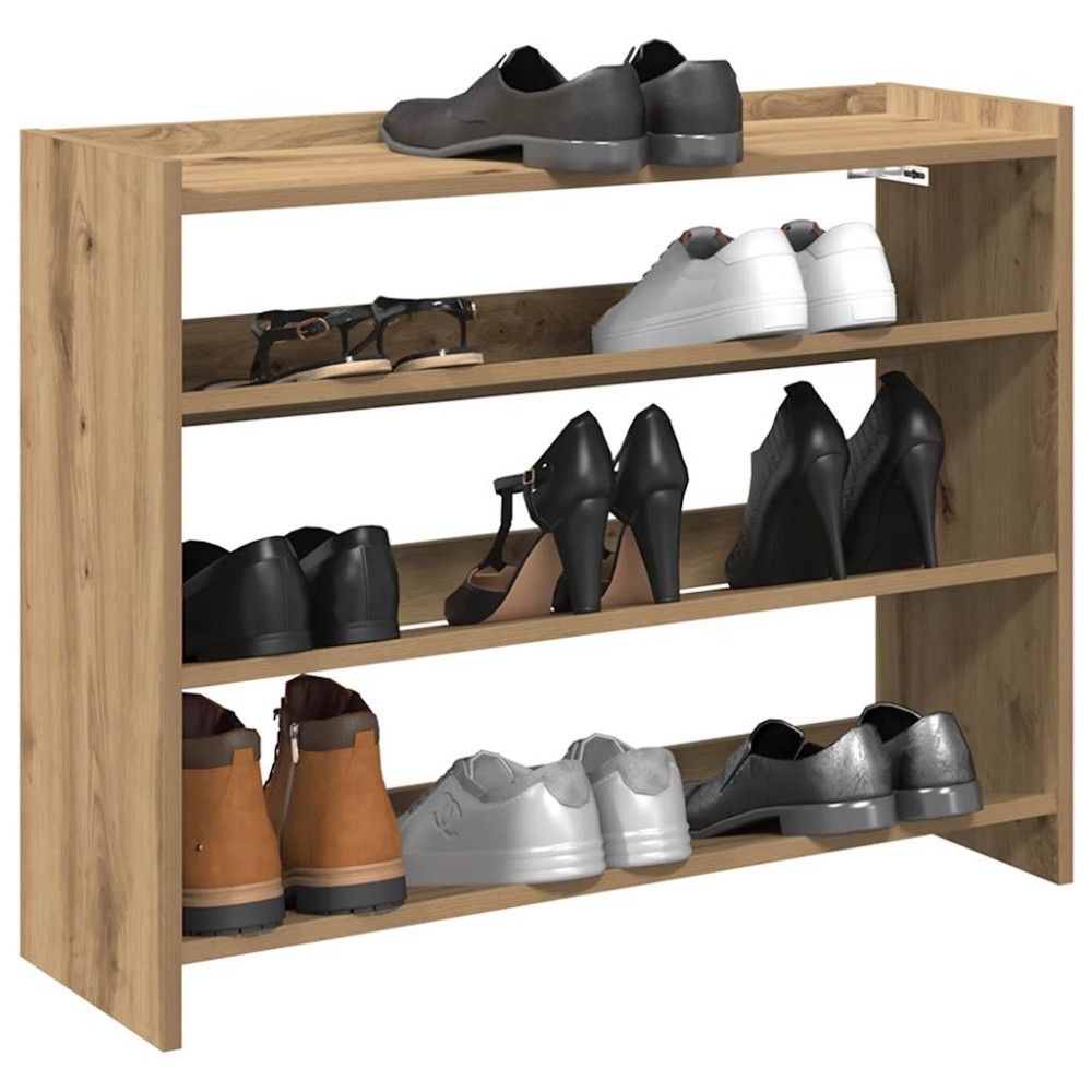 Ράφι παπουτσιών vidaXL Artisan Oak 80x25x62 cm Κατασκευασμένο ξύλο