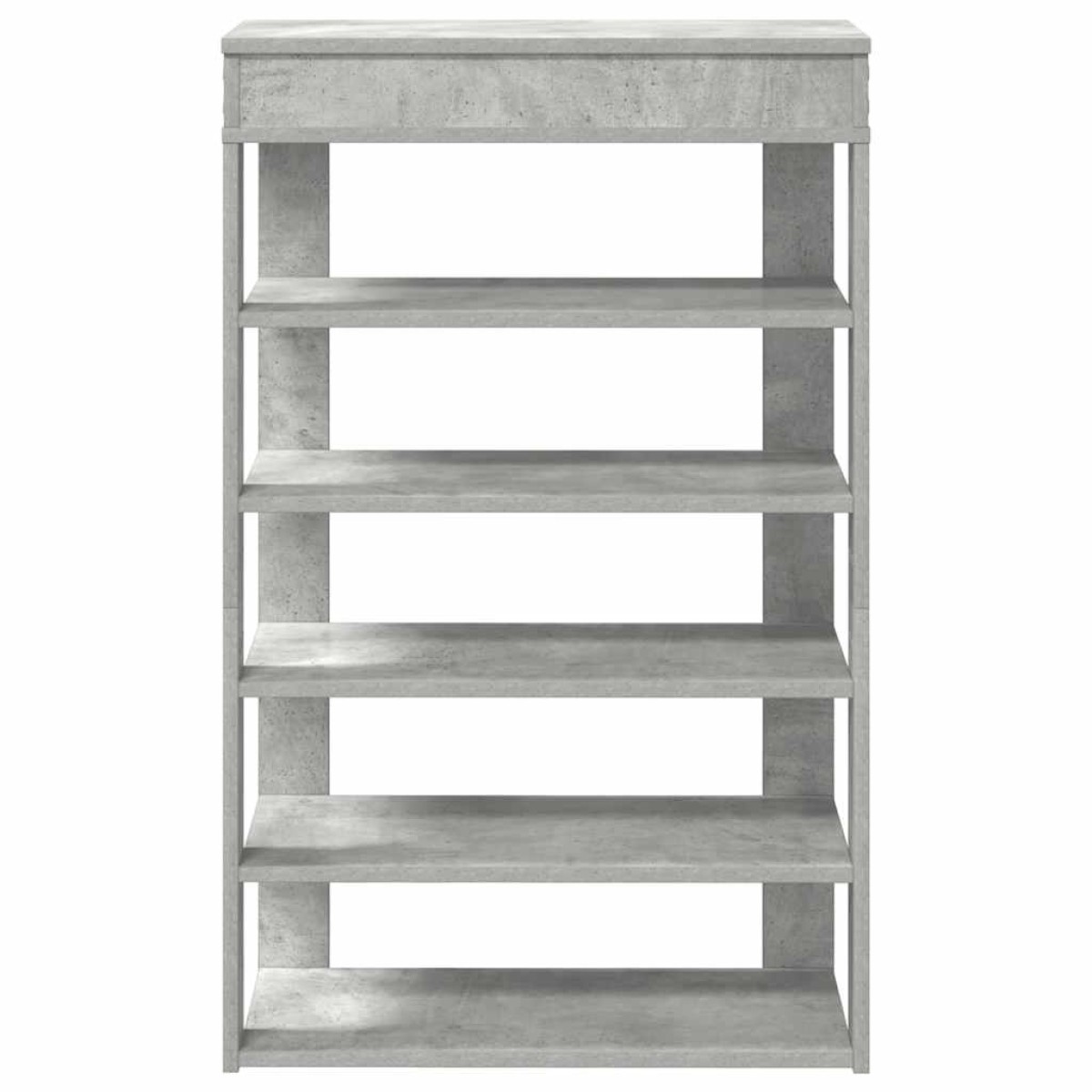 Ράφι παπουτσιών vidaXL Γκρι μπετόν 60x30x98 cm Κατασκευασμένο ξύλο